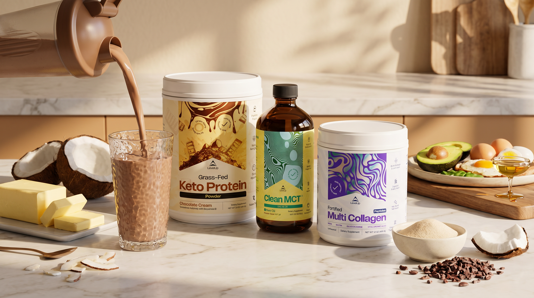 Grass-Fed Keto Protein Powder for Meal Replacement, Recovery, Low-Carb Nutrition, and Daily Energy