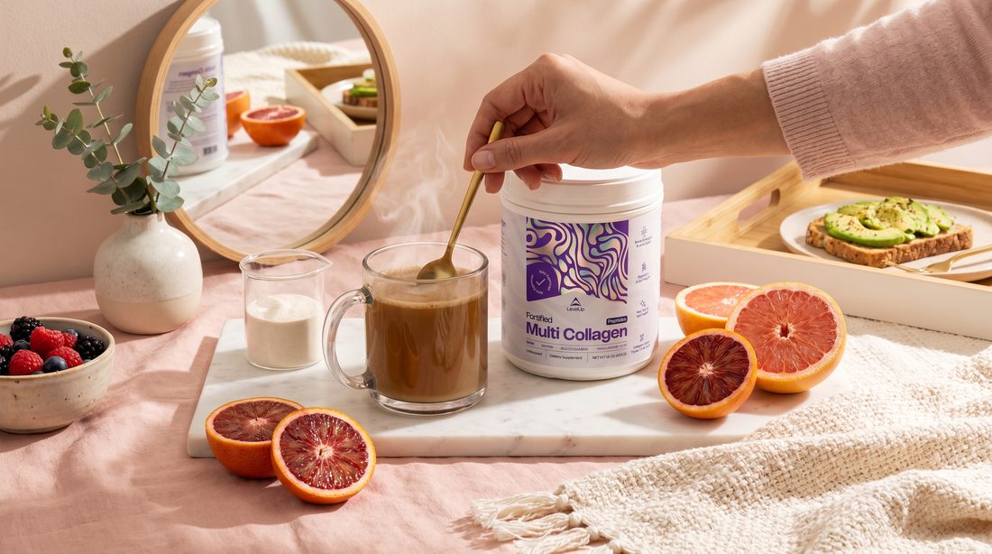 Multi-Collagen Powder for Skin, Hair, Nails, Joints, Connective Tissue, and Daily Protein Support