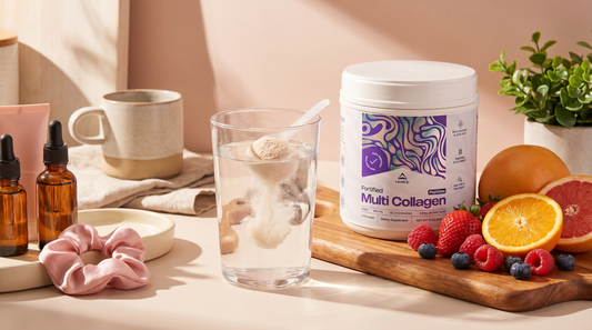 Fortified Collagen Powder with Biotin, Glucosamine, Hyaluronic Acid, and MSM for Skin, Hair, Nails, and Joints