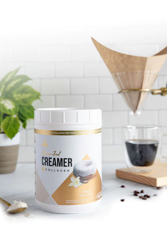 NativePath Keto Coffee Creamer Powder French Vanilla — Keto-Friendly,  Non-Dairy & Low Sugar Creamer. Made with Grass-fed Collagen Protein Powder,  MCT Oil & Monk Fruit. Soy & Gluten Free (7.1 OZ) 