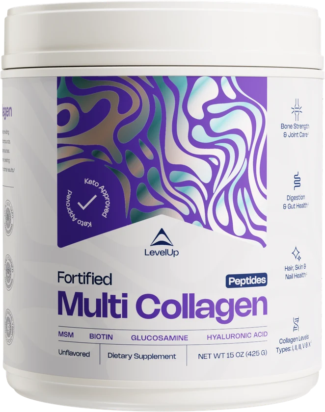 LevelUp Fortified Multi Collagen, 15 oz tub